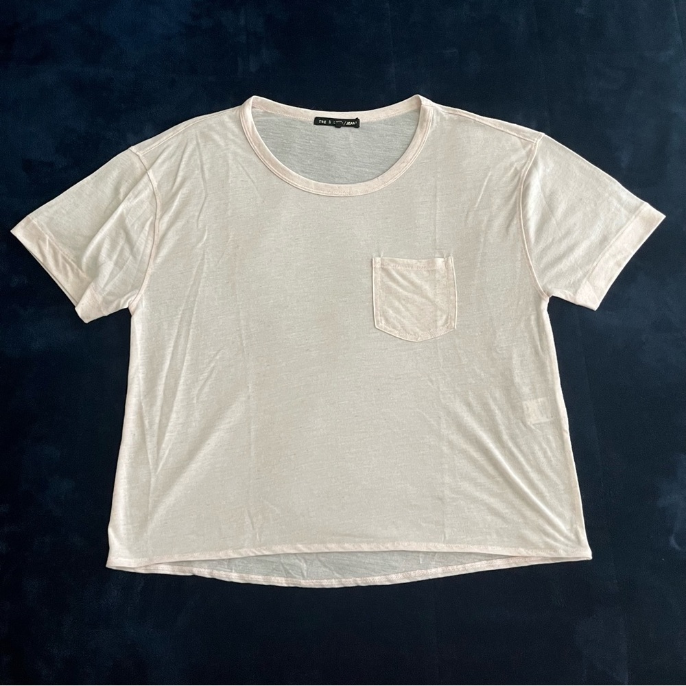 Rag & Bone Pastel Pink Pocket Tee